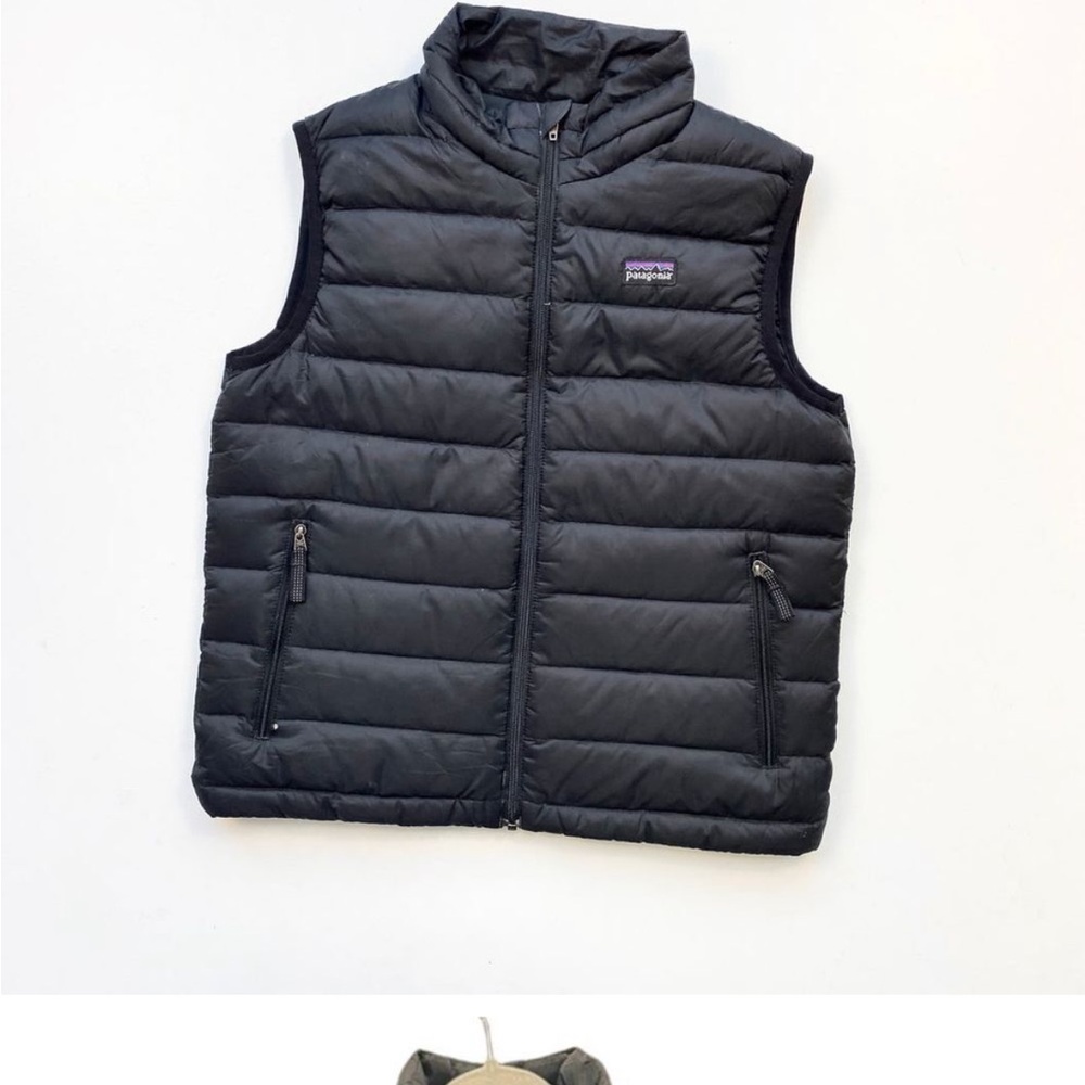 Patagonia Down Black Vest Size Small 7-8